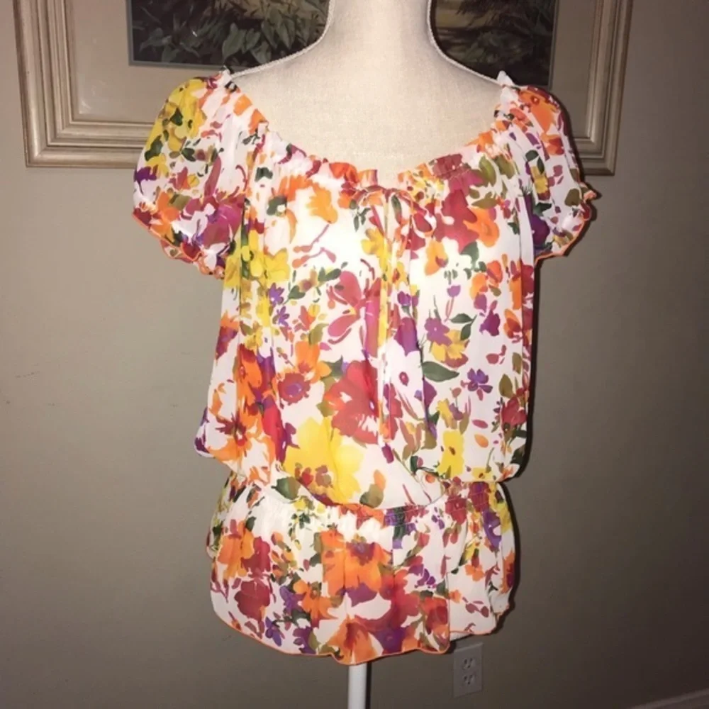 Sele Floral Summer Top M